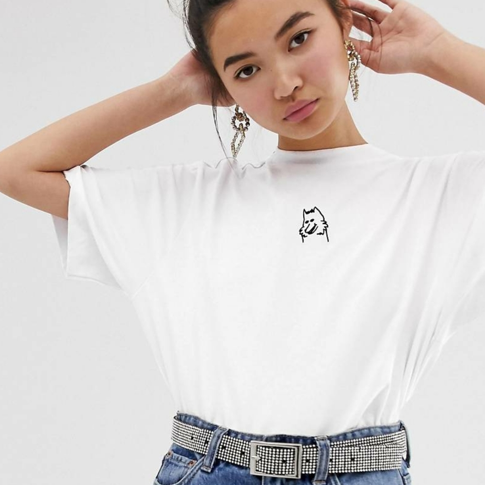 NWOT Lazy Oaf I Prefer Dogs To People Tee